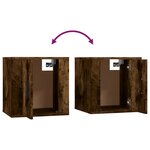 vidaXL Ensemble de meubles TV 8 Pièces Chêne fumé Bois d'ingénierie