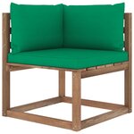vidaXL Salon palette de jardin 7 Pièces et coussins Bois de pin imprégné