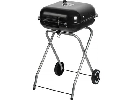 Barbecue charbon de bois pliable "Sultan"  - 48 x 46 x 79 cm - Noir