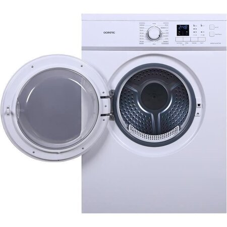 OCEANIC - Seche-linge 7 kg - Hublot -Blanc - 16 programmes