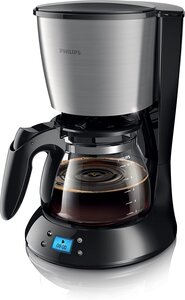 Cafetière Électrique Programmable De 1,2L 1000W Gris Noir