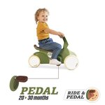 BERG Porteur et kart a pédales GO² Retro vert