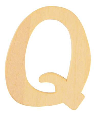 Alphabet en bois 6 cm Lettre Q