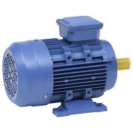 vidaXL Moteur électrique triphasé Aluminium 1 5kW/2 CH 2840 tr/min