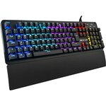 THE G-LAB Gaming Carbon Clavier mécanique rétroéclairé - Switch Blues - Repose poignet - FR
