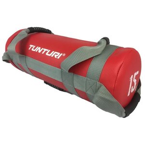 TUNTURI Sac d'entraînement lesté crossfit 15kg rouge