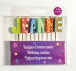 Bougies d'anniversaire jean et jeanne