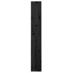 vidaXL Bibliothèque/Séparateur de pièce Noir 60x30x199 5 cm Pin solide