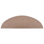 vidaXL Tapis d'escalier autocollants 15 Pièces 56x17x3 cm Beige