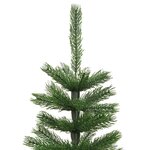 vidaXL Sapin de Noël artificiel mince avec support 120 cm PE