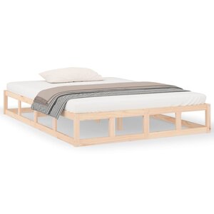vidaXL Cadre de lit 140x200 cm Bois massif