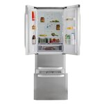 Hotpoint e4daaxc - réfrigérateur multi-portes - 402l (292+110) - froid ventilé - a+ - l 70cm x h 195cm - silver