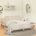 vidaXL Lit coulissant Bois de pin solide 2x(90x200) cm