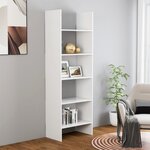 vidaXL Bibliothèque Blanc 60x35x180 cm Aggloméré