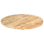 vidaXL Dessus de table Bois de manguier solide Rond 25-27 mm 80 cm