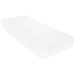 vidaXL Lit de repos et matelas 90x200cm Marron miel Bois de pin massif