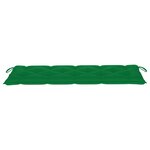 vidaXL Banc de jardin avec coussin 157 cm Bois d'acacia massif