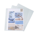 Sachet De 100 Pochetttes Perforées Polypropylène Grainé 5/100e - A5 - X 10 - Exacompta