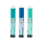 3 vinyles permanents 91 x 33 cm - aqua  bleu  menthe