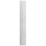 vidaXL Bibliothèque à 5 niveaux Blanc brillant 80x24x175 cm Aggloméré