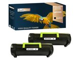 Qualitoner lot de x2 toners 60f2h00 noir compatible pour lexmark