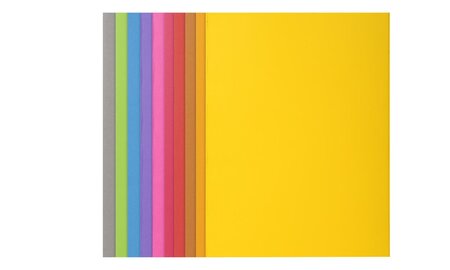 Paquet de 10 chemises rock''s 210 g 24x32cm teintes vives assorties exacompta
