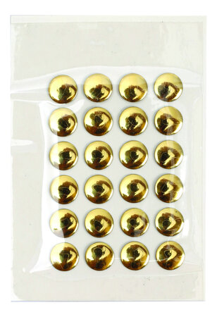 Clou Rond thermocollant 8mm Doré 24 Pièces