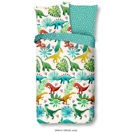 Good morning housse de couette pour enfants dinos 135x200 cm