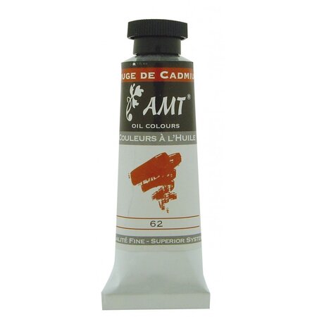 Peinture à l'huile fine en tube rouge de cadmium 45ml - amt