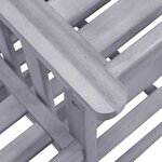 vidaXL Chaises de jardin avec table à thé 159x61x92 cm Bois d'acacia