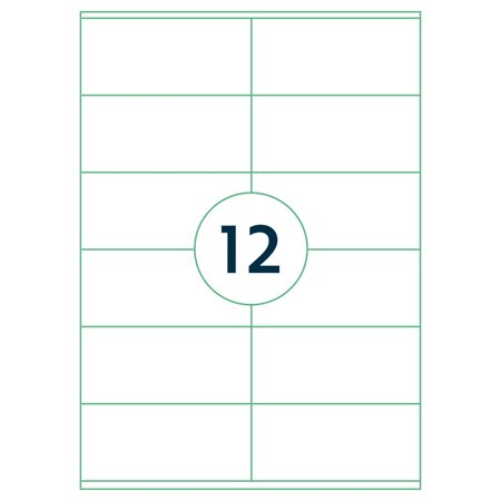 rillprint Étiquettes autocollantes 105x48 mm 500 feuilles Blanc