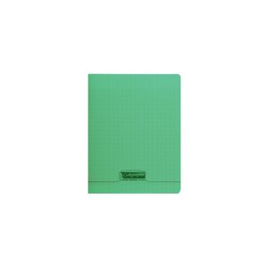 Cahier 60 pages seyès 90 g couverture polypropylène vert format 17 x 22 cm CALLIGRAPHE