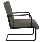 vidaXL Chaise cantilever Gris foncé Similicuir