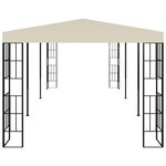 vidaXL Belvédère 3x6 m Crème