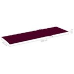 vidaXL Chaise longue de jardin avec coussin Bois d'acacia solide