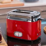 Russell hobbs grille-pain retro rouge 1300 w