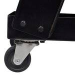 vidaXL Chariot de soudage avec 3 étagères d'atelier Noir