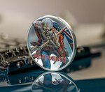 Pièce de monnaie en Argent 5 Dollars g 31.1 (1 oz) Millésime 2023 Iron Maiden EDDIE THE TROOPER