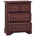 vidaXL Commode Marron classique Bois d'acajou massif