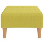 vidaXL Repose-pied Vert 78x56x32 cm Tissu