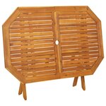 vidaXL Mobilier à dîner de jardin 5 Pièces Bois d'acacia solide