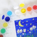 16 minis pots de peinture acrylique 4 5 ml