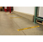 Panneau Pvc Adhésif Antidérapant Obligation Stop 100 Cm - Jaune - Exacompta