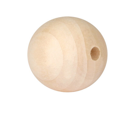 Perles en bois rondes 2 5 cm 15 pièces