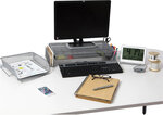 Organiseur de bureau mesh métal gris - alba