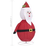 vidaXL Décoration de Noël Figurine Père Noël LED Tissu de luxe 120 cm