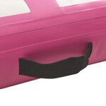 vidaXL Tapis gonflable de gymnastique avec pompe 800x100x20cm PVC Rose
