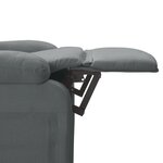 vidaXL Fauteuil de massage inclinable Gris foncé Tissu