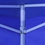 vidaXL Tente pliable avec 2 parois 3 x 3 m Bleu