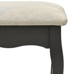 vidaXL Ensemble de coiffeuse avec tabouret Gris 80x69x141 cm Paulownia